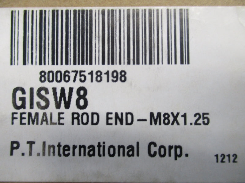 P.T.INTERNATIONAL GISW8 NSMP