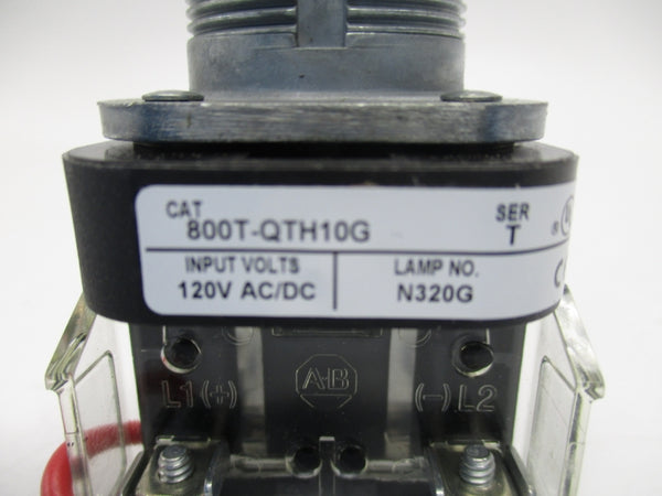 ALLEN BRADLEY 800T-QTH10G SER.T 120V (WH) NSMP