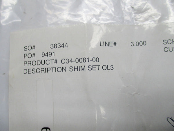 JOHNSON PUMPS C34-0081-00 (PKG OF 3) NSMP