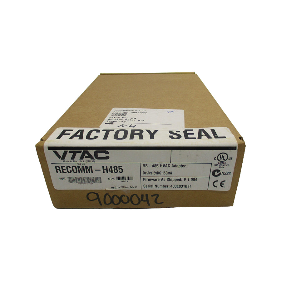 VTAC REC0MM-H485 5VDC F/W 1.004 NSFS
