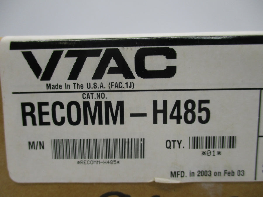 VTAC REC0MM-H485 5VDC F/W 1.004 NSFS