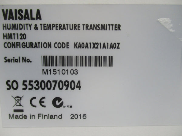 VAISALA HMT120 KA0A1X21A1A0Z NSMP