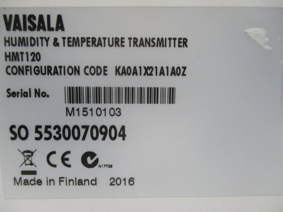 VAISALA HMT120 KA0A1X21A1A0Z NSMP