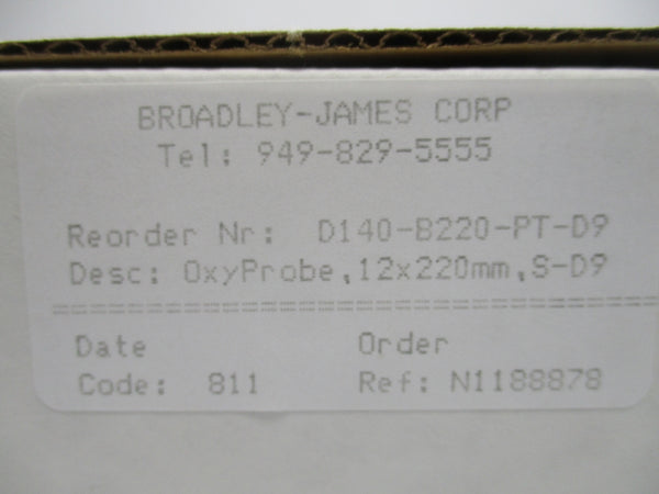 BROADLEY JAMES D140-B220-PT-D9 NSMP
