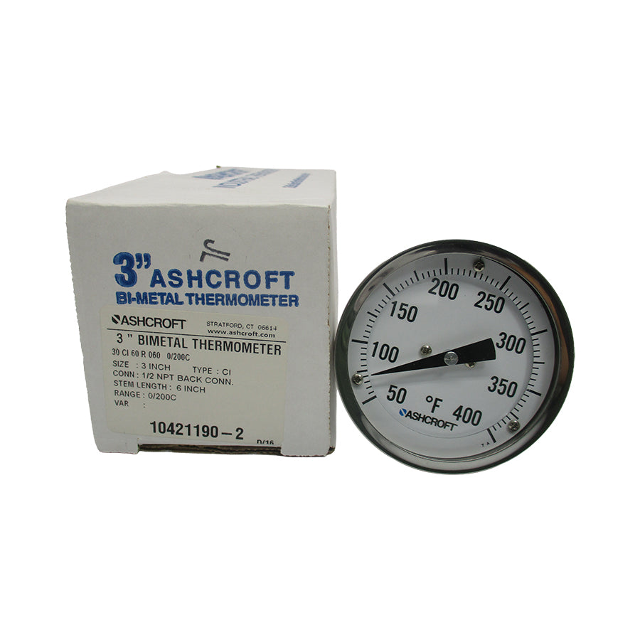 ASHCROFT 30CI60R060-0/200C 10421190-2 3" NSMP