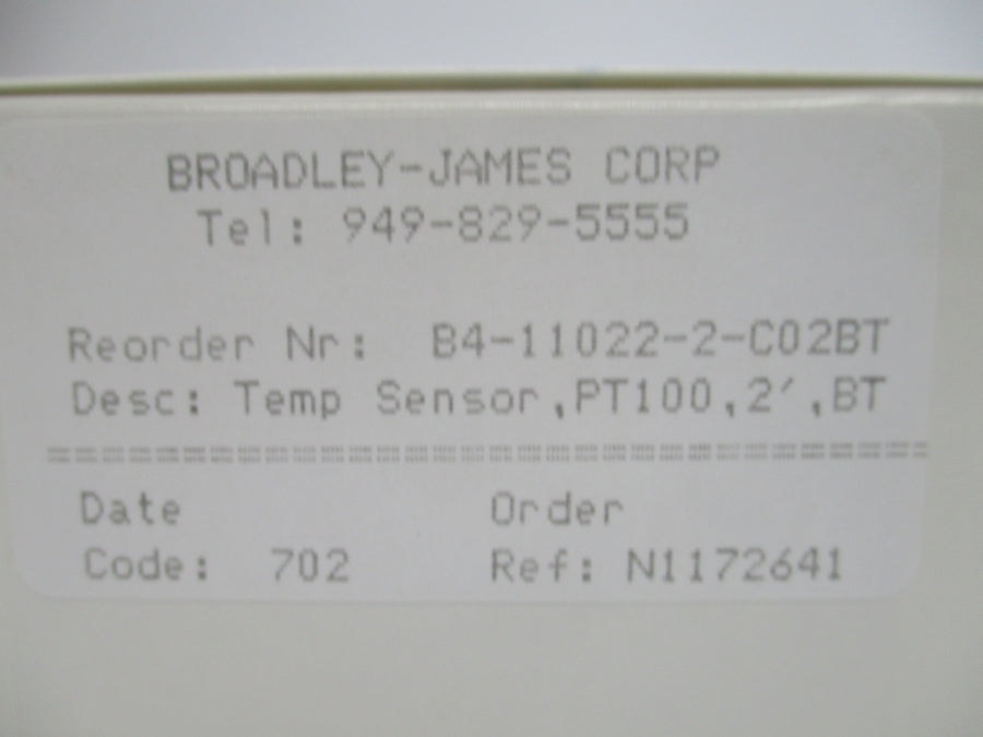 BROADLEY JAMES B4-11022-2-C02BT NSMP