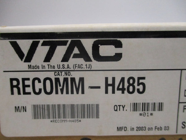 VTAC REC0MM-H485 5VDC F/W 1.004 5VDC NSMP