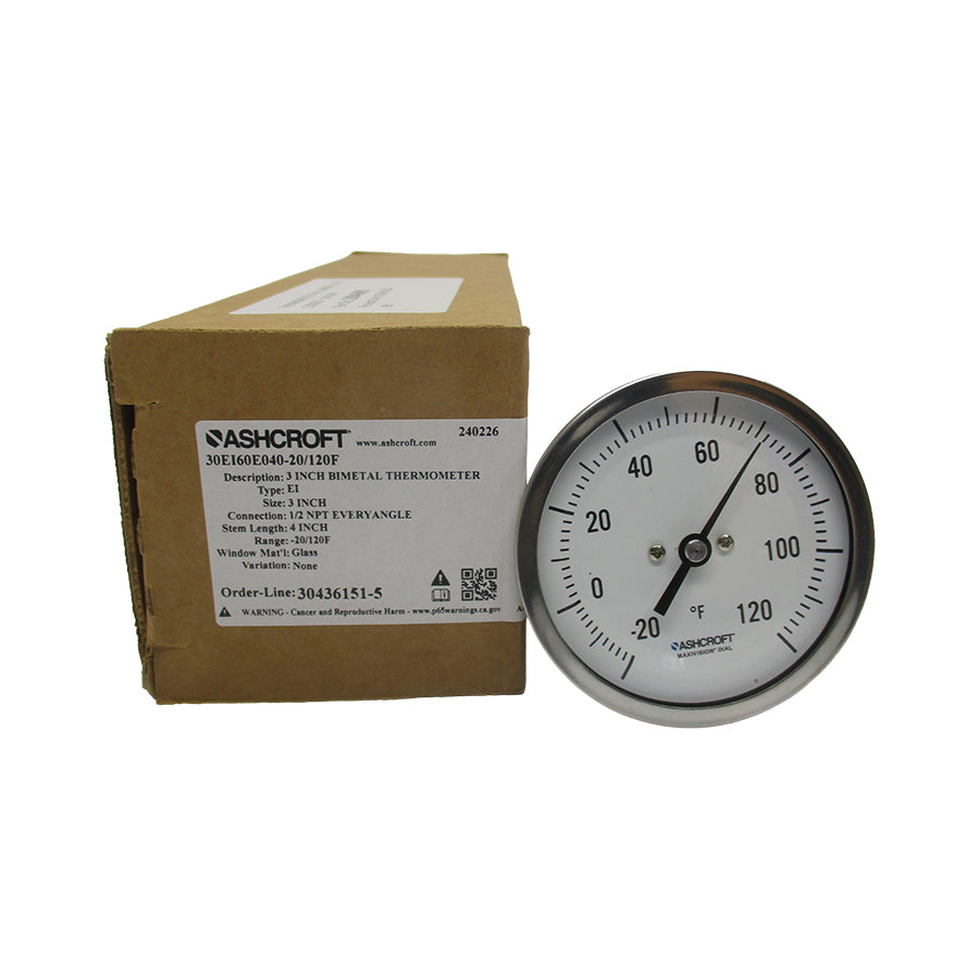 ASHCROFT 30EI60E040-20/120F 3" NSMP