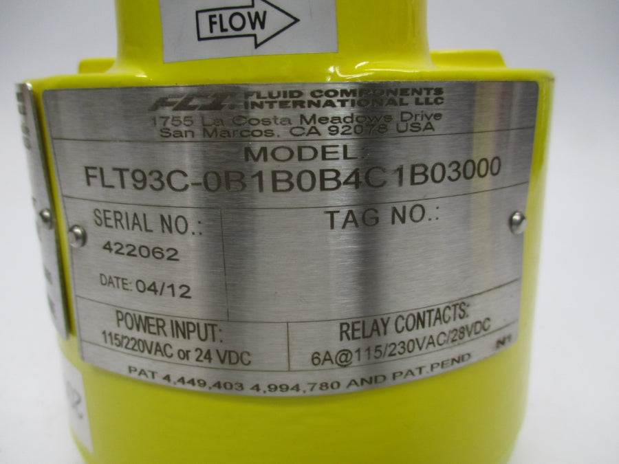FCI FLT93C-0B1B0B4C1B03000 115/220VAC 6A NSNP