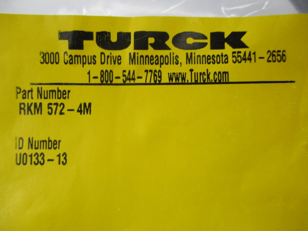 TURCK RKM572-4M U0133-13 NSMP