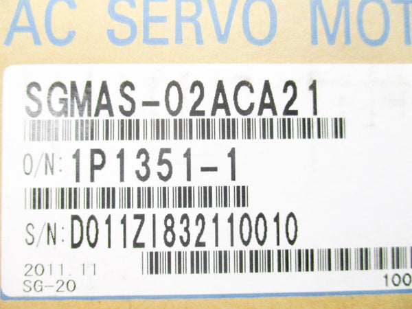 YASKAWA SGMAS-02ACA21 200V 1.9A  NSMP