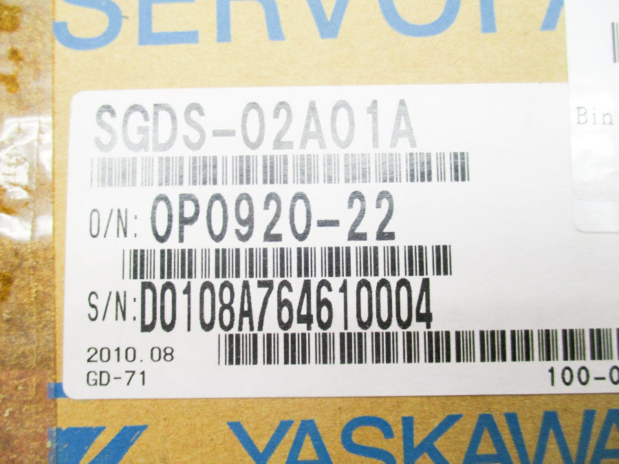 YASKAWA SGDS-02A01A 200-230V 2.4A NSMP