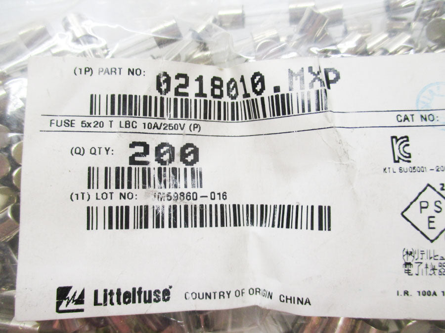 LITTLEFUSE 0218010.MXP (PKG OF 200) NSMP