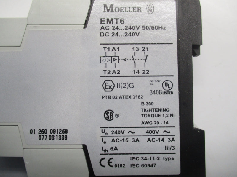 KLOCKNER MOELLER EMT6 24-240V 3A NSMP