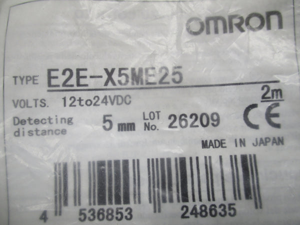 OMRON E2E-X5ME25 12-24VDC 5M NSMP