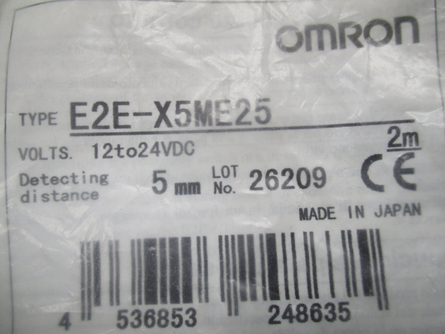 OMRON E2E-X5ME25 12-24VDC 5M NSMP