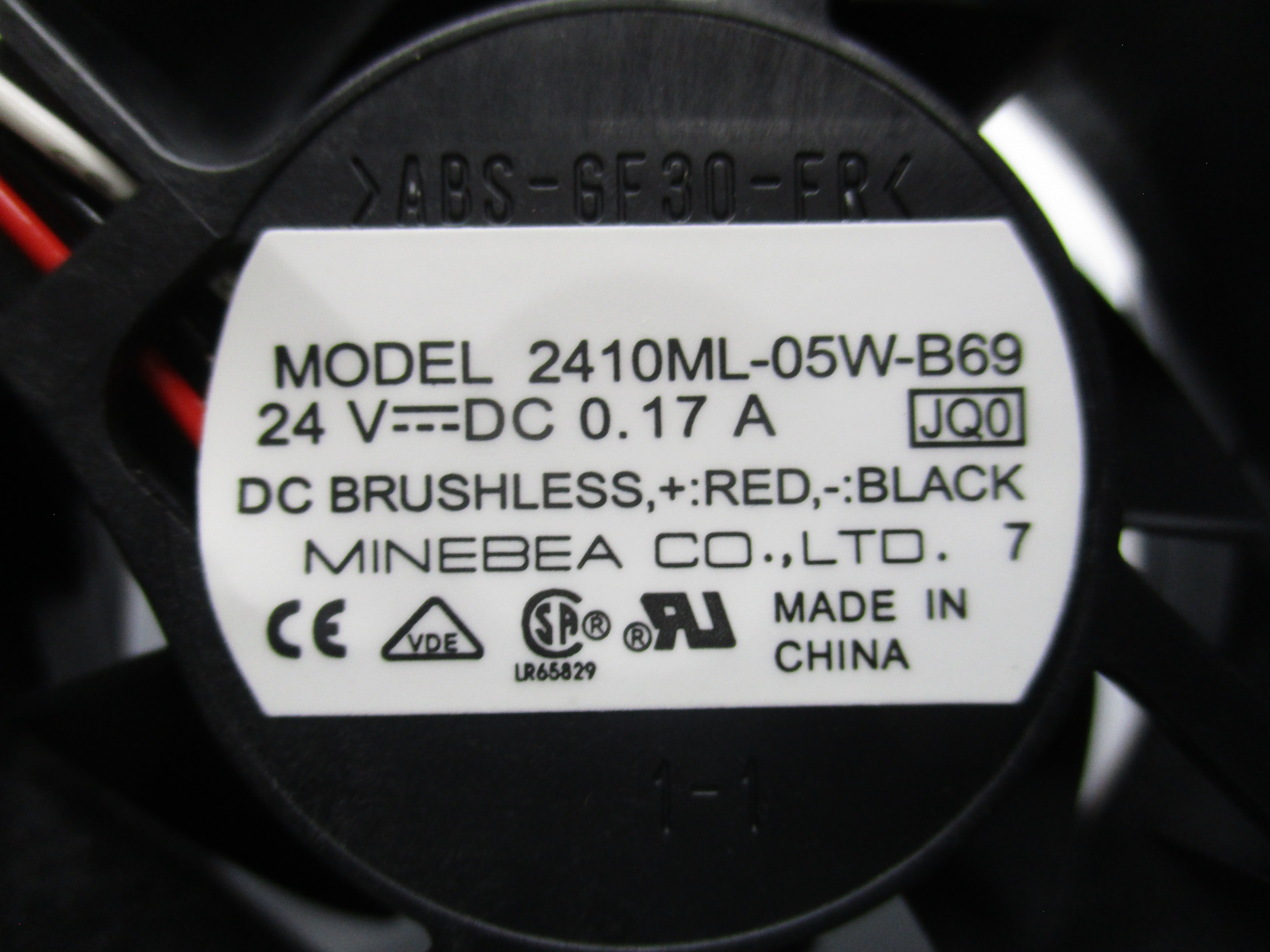 MINEBEA 2410ML-05W-B69 24VDC 0.17A NSNP