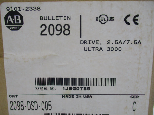 INDUSTRIAL SPARE PART 2098-DSD-005 9101-2338 SER. C F/W V1.52 120/240VAC 2.5/7.5A NSMP