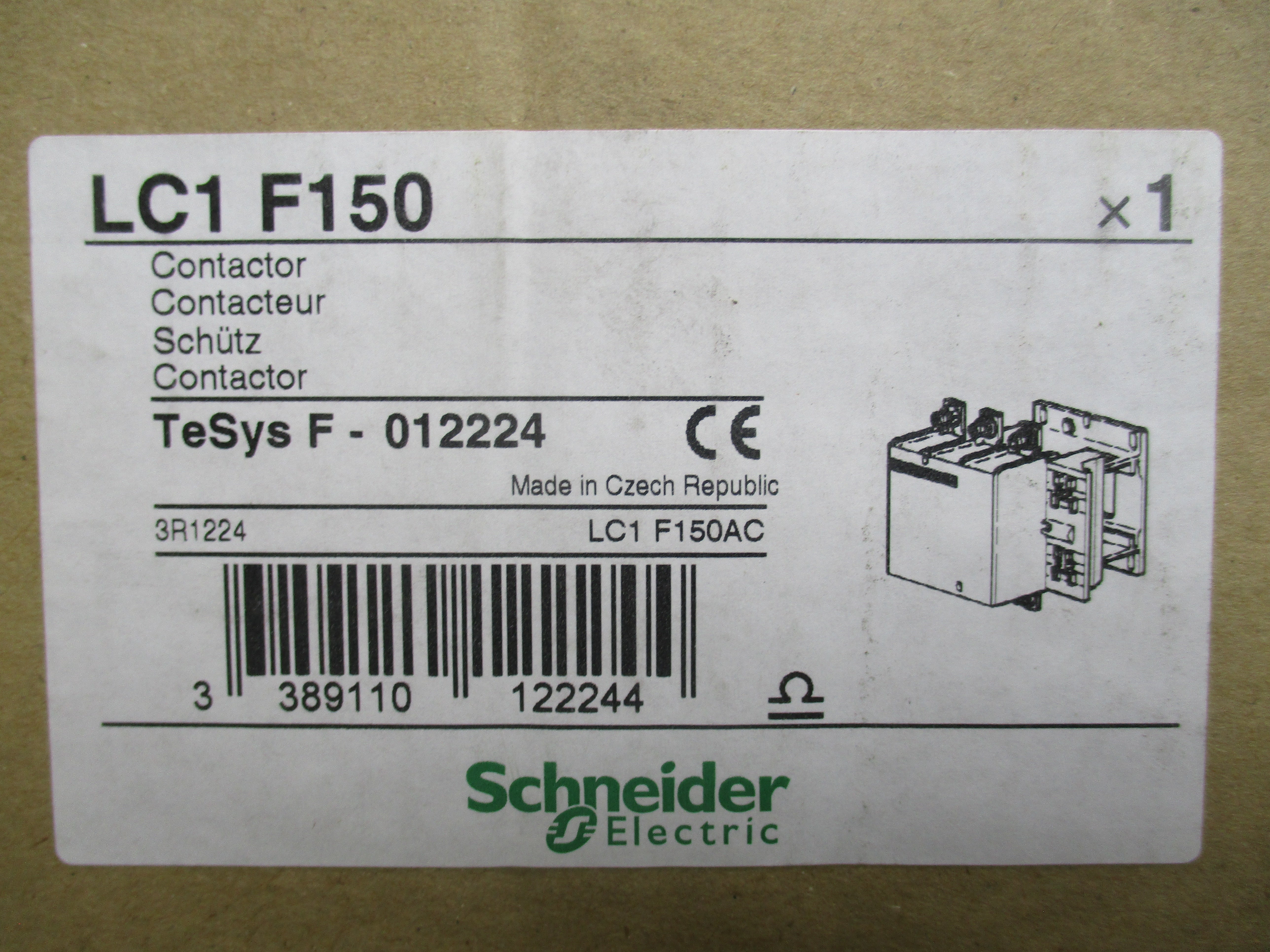 SCHNEIDER ELECTRIC LC1F150 220/230V 250A NSMP