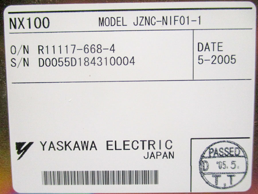 YASKAWA ELECTRIC JZNC-NIF01-1 REV. C NSNP
