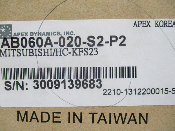 APEX DYNAMICS AB060A-020-S2-P2 NSMP