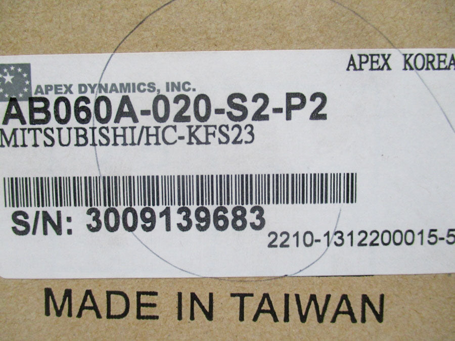 APEX DYNAMICS AB060A-020-S2-P2 NSMP