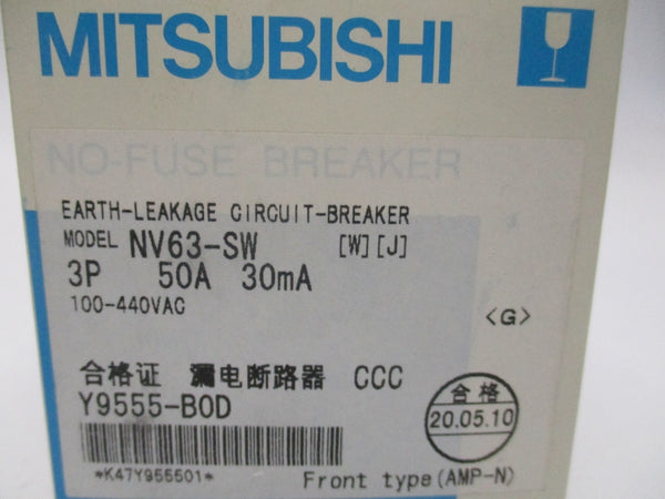 MITSUBISHI NV63-SW 100-440VAC 50A 3P NSMP