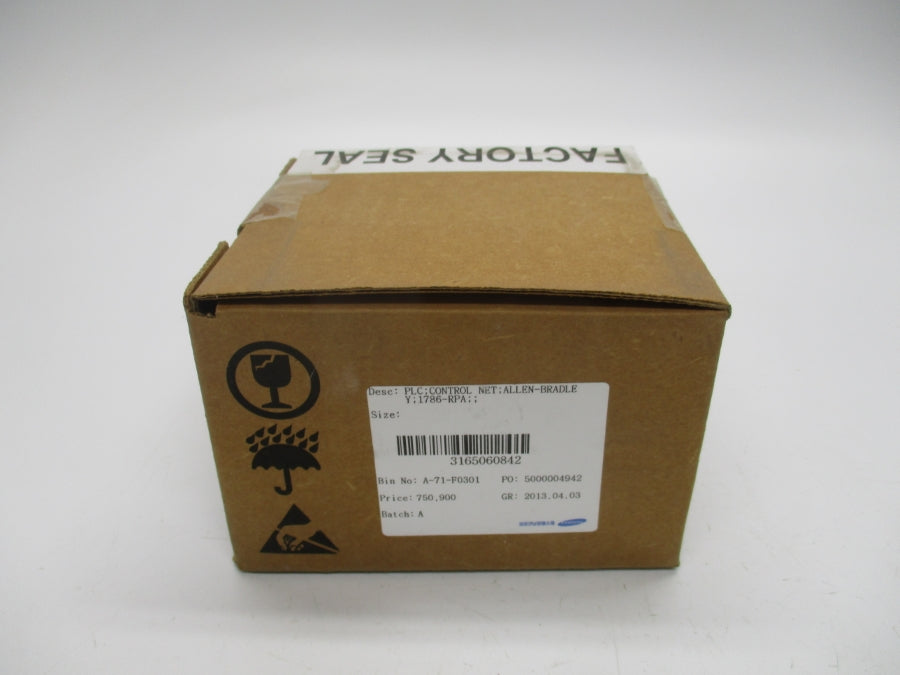 INDUSTRIAL SPARE PART 1786-RPA SER. B DATE: 2012 NSFS