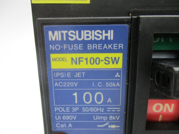 MITSUBISHI NF100-SW 220VAC 100A NSNP