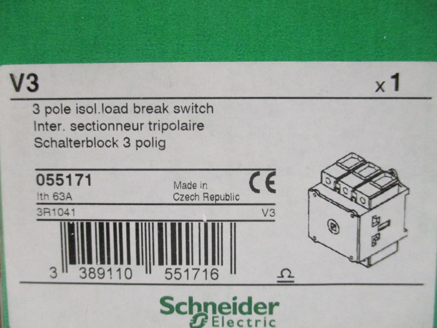 SCHNEIDER ELECTRIC V3 690V 63A NSMP