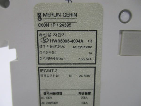 MERLIN GERIN 24395 C60N 230/400V 1P NSNP