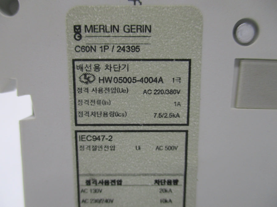 MERLIN GERIN 24395 C60N 230/400V 1P NSNP