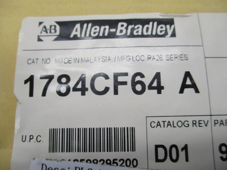 INDUSTRIAL SPARE PART1784CF64 SER. A REV. D01 DATE: 2008 NSFS