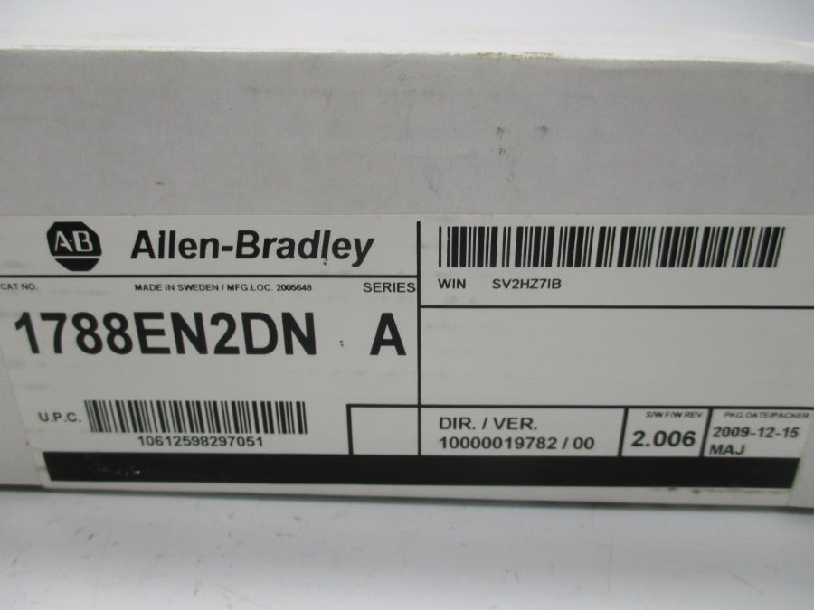 INDUSTRIAL SPARE PART 1788-EN2DN SER. A F/W 2.006 DATE: 2009 NSFS