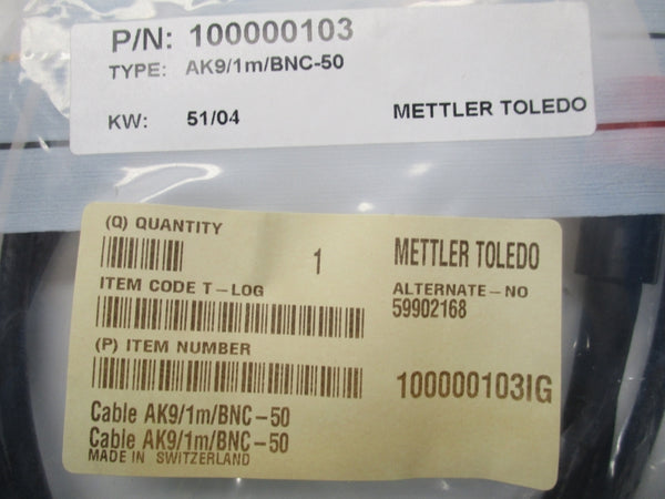 METTLER TOLEDO AK9/1M/BNC-50 NSMP