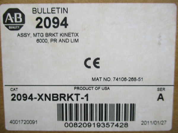 INDUSTRIAL SPARE PART 2094-XNBRKT-1 SER. A (BR/WH) NSMP