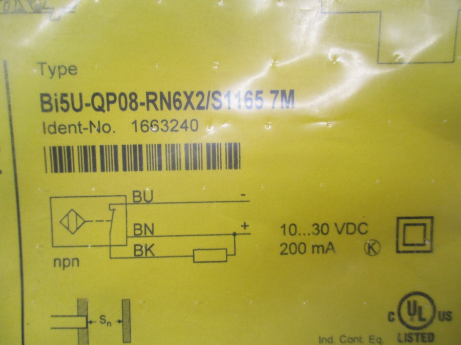 TURCK BI5U-QP08-RN6X2/S1165 1663240 10-30VDC NSMP