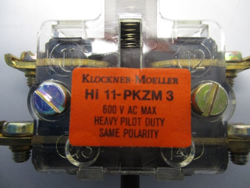 KLOCKNER MOELLER HI11-PKZM3/NA 600VAC  NSMP