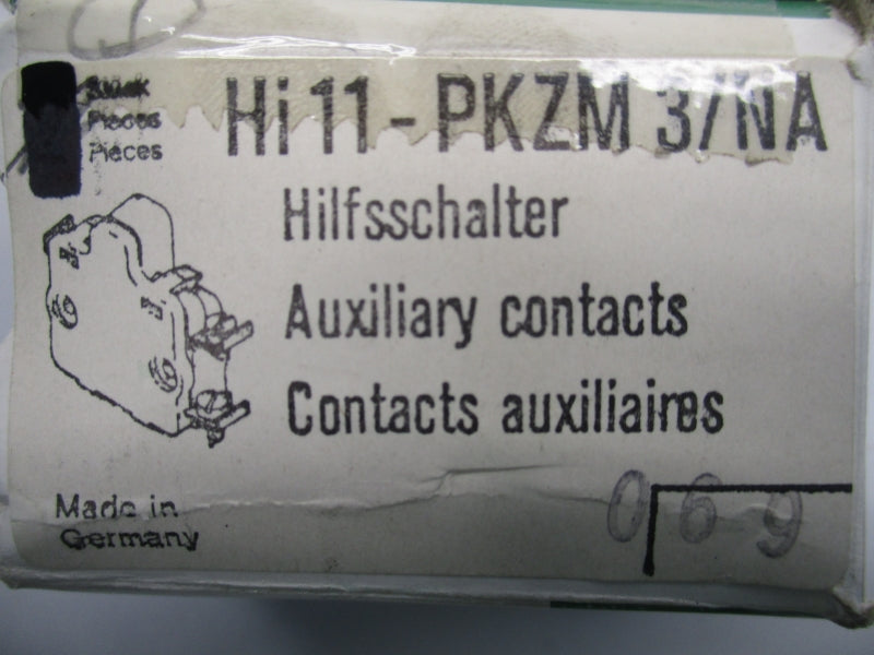 KLOCKNER MOELLER HI11-PKZM3/NA 600VAC  NSMP