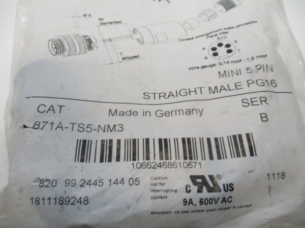 INDUSTRIAL SPARE PART 871A-TS5-NM3 SER. B NSMP