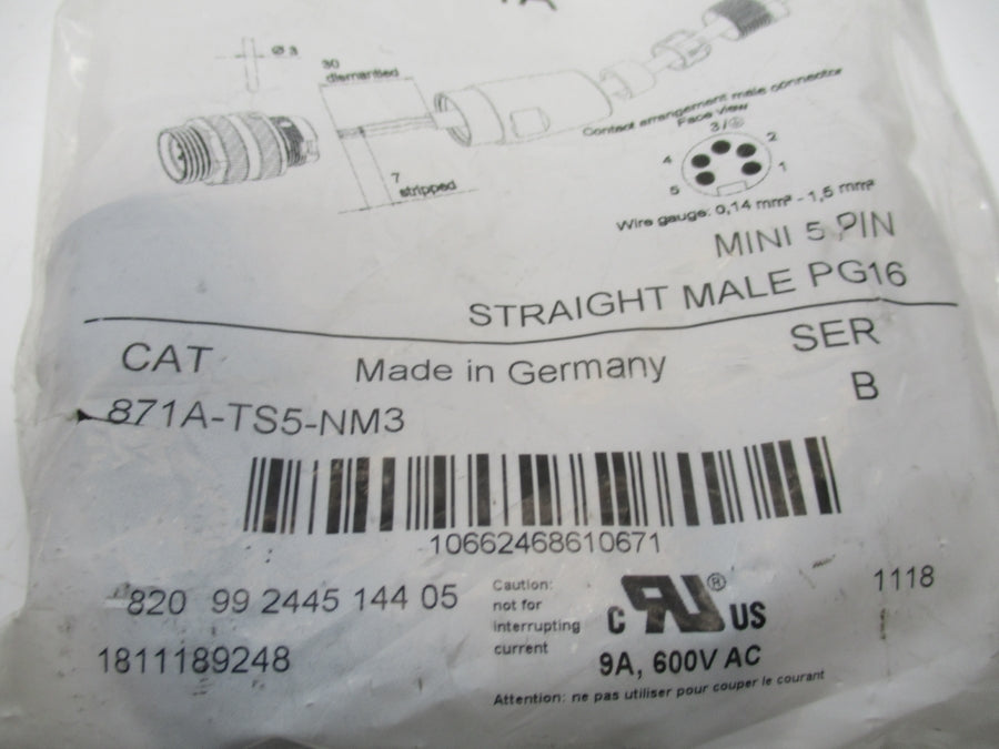 INDUSTRIAL SPARE PART 871A-TS5-NM3 SER. B NSMP