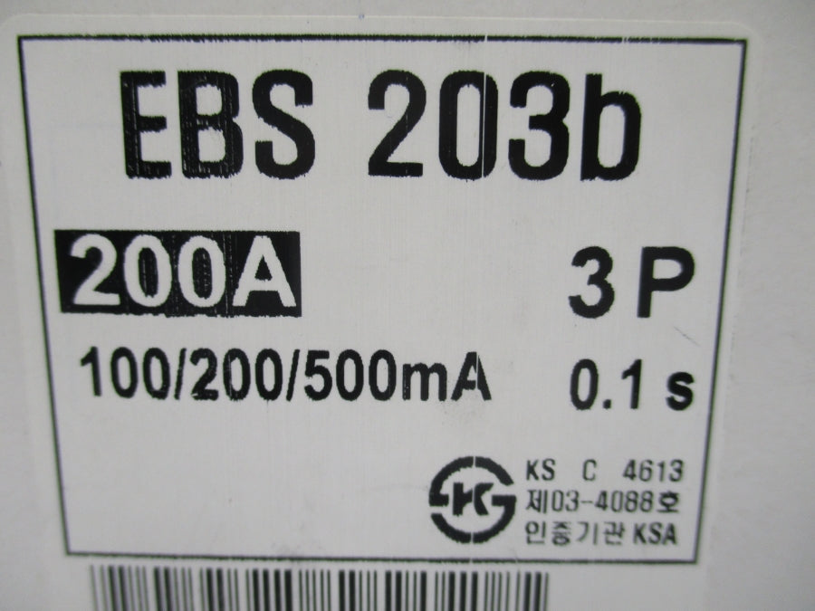 LS EBS203B 460VAC 200A NSMP