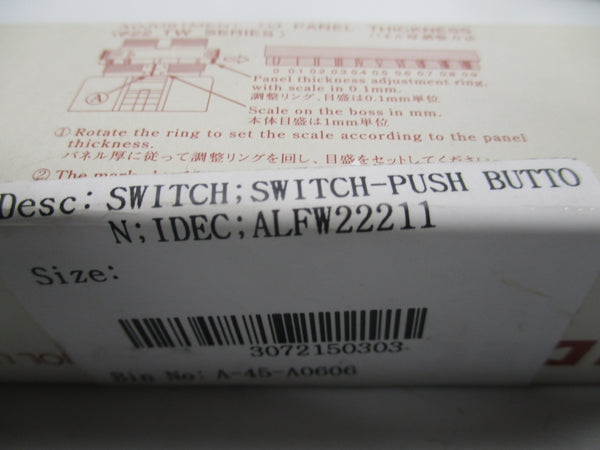 IDEC ALFW22211DS NSMP