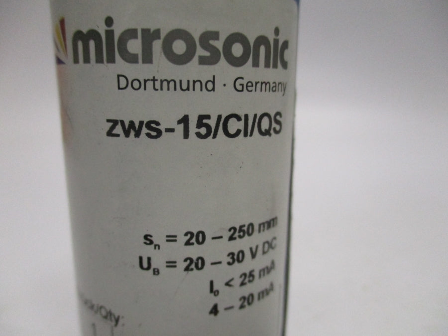 MICROSONIC ZWS-15/CI/QS 20-30VDC NSMP
