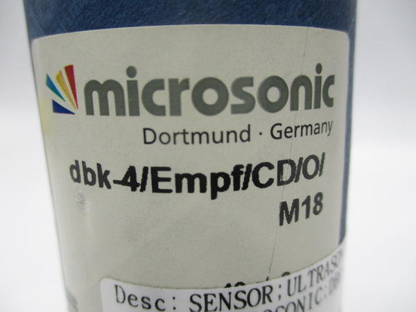 MICROSONIC DBK-4/EMPF/CD/O/M18 20-30VDC NSMP