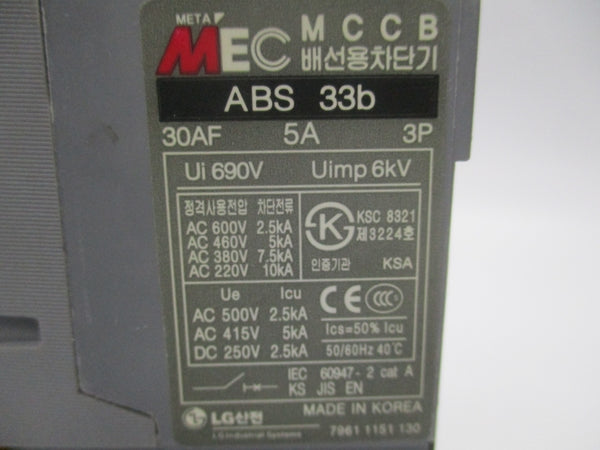 MEC ABS33B 690V 5A NSNP