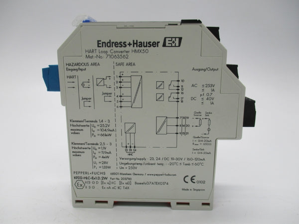 ENDRESS + HAUSER HMX50 71063562 253V 1A NSMP