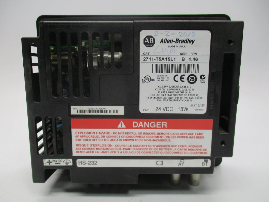 INDUSTRIAL SPARE PART 2711-T5A15L1 SER. B F/W 4.46 24VDC UNMP