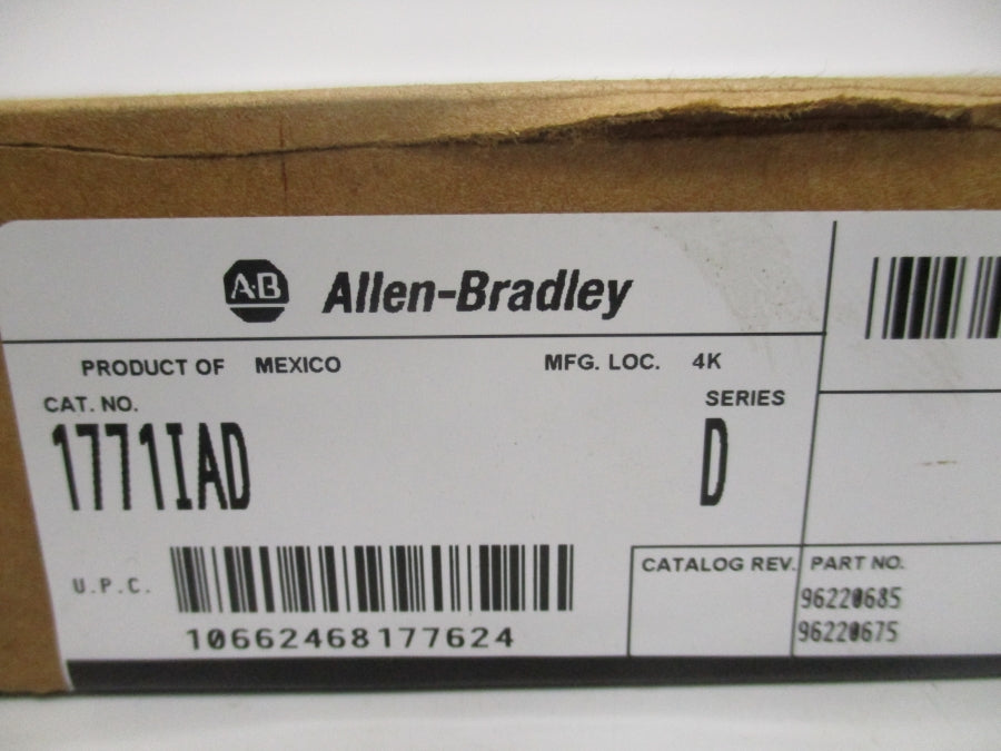 INDUSTRIAL SPARE PART 1771-AD SER. D NSFS