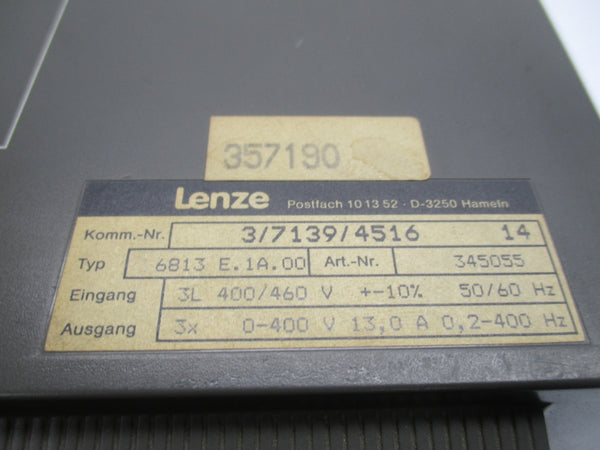LENZE 6813E.1A.00 0-400V 13,0A UNMP